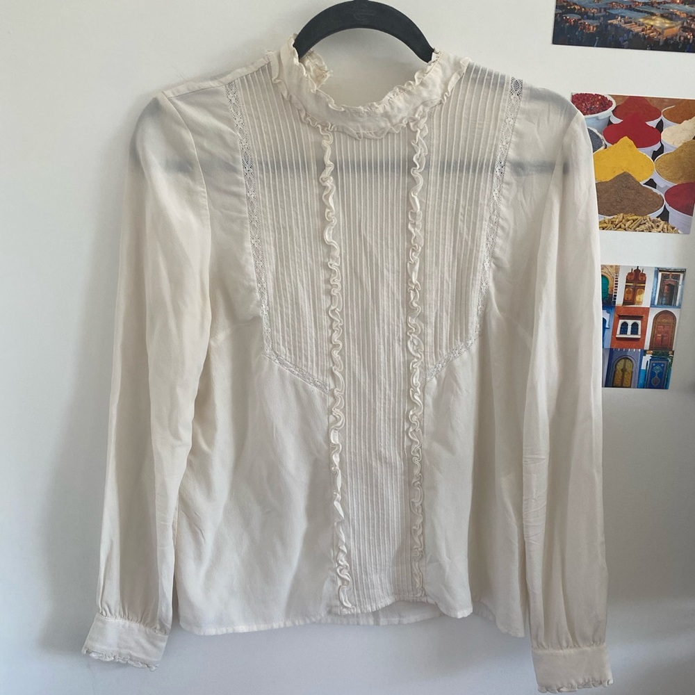 Sezane silk blouse